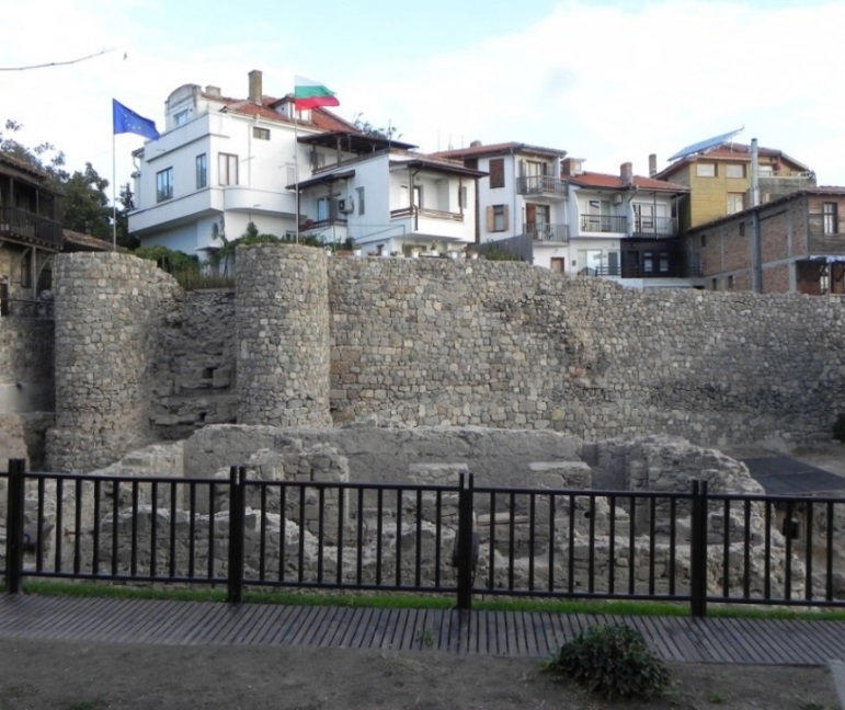 Main entrace of the fortress system of the ancient town of Apollonia