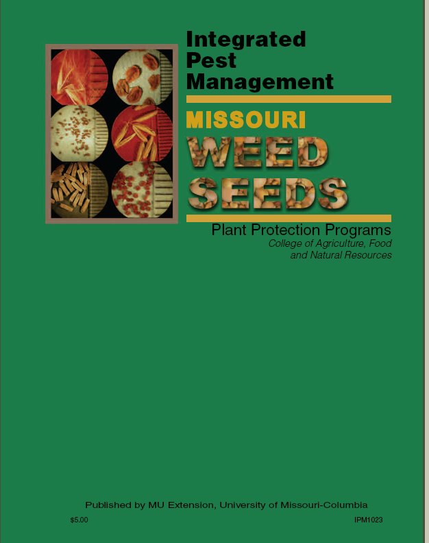 Missouri Weed Seeds Integrated Pest Management Identification